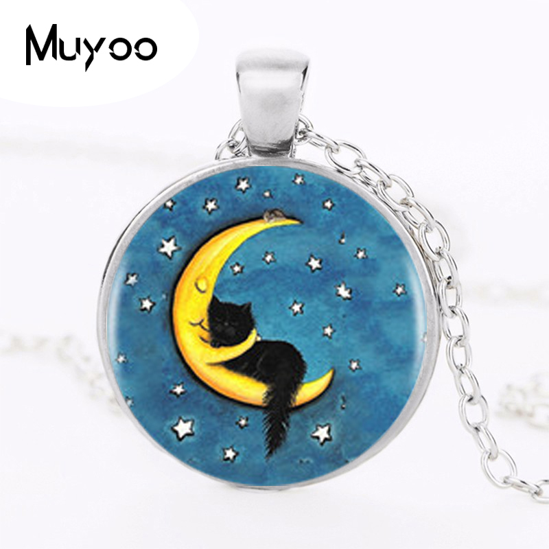 Women Jewelry Accessories For Black Dress - Zwarte Kat Logo Hanger Ketting Handgemaakte