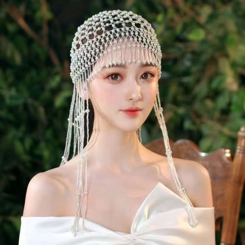 Women'S Hair Accessories Wedding - Vintage handgemaakte haaraccessoire met kralen en