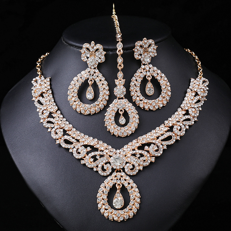 Women Jewelry Accessories For Black Dress - Luxe Goud Kleur Geometrische Kristallen Oorbellen