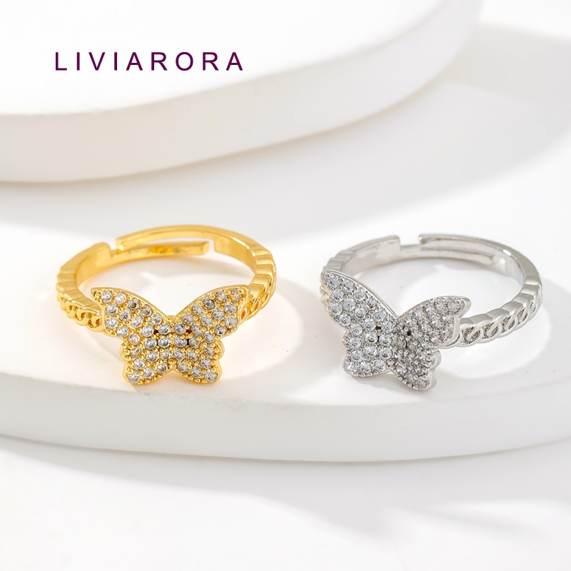 Ring Set Adjustable - 1/2/4 Stuks 18K Verguld Messing Met