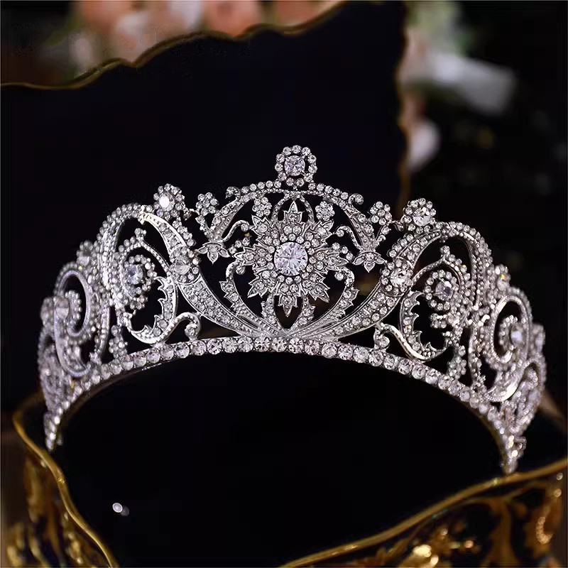 Women Jewelry Accessories For Black Dress - Barokke Prinses Koningin Kubieke Zirkoon Bruids