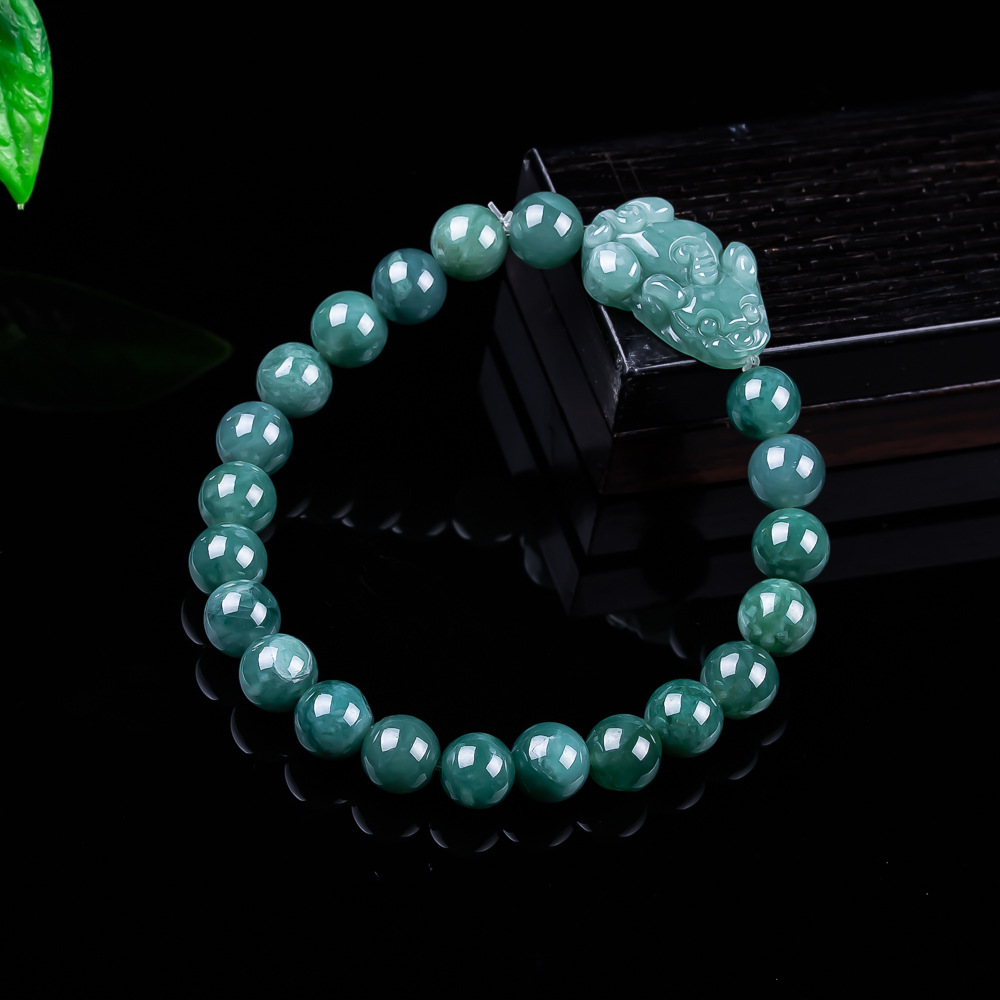Women Accessories To Gift - Natuurlijke Birmese Jadeïet Bixiu Armband Vintage