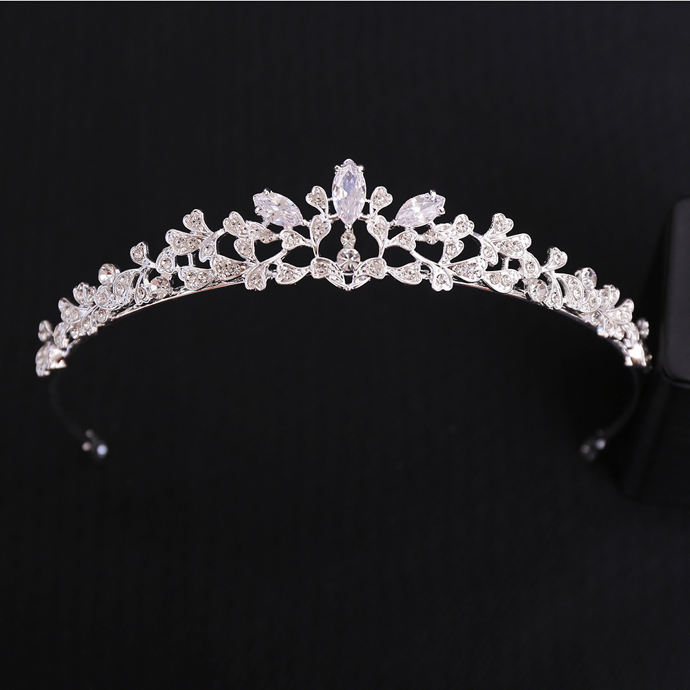 Women Jewelry Accessories For Black Dress - Barokke luxe kubieke zirkonia bruidskroon hoofdband