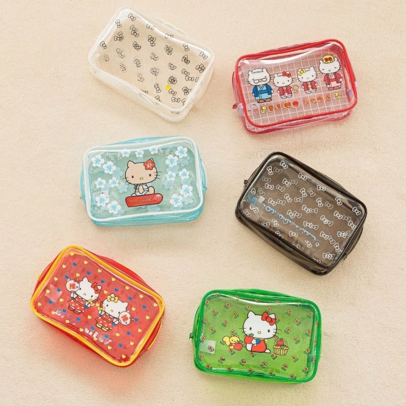 Women'S Vanity Accessories - Hello Kitty Cartoon, transparante cosmetische tas