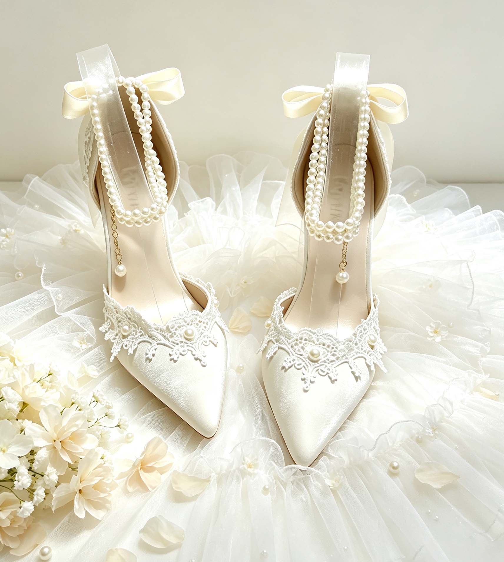 Women'S Y2K Accessories - hoge hakken voor dames parelfeestschoenen Lolita