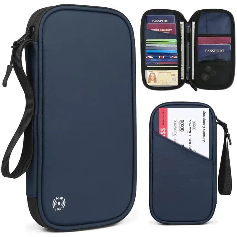 Women Accessories List - Lichtgewicht familie reispaspoorthoes portemonnee Oxford document