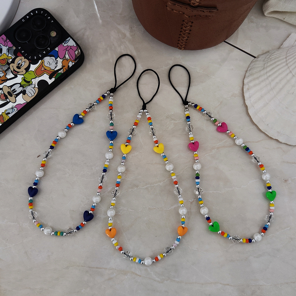 Women'S Y2K Accessories - Kkbead Hart Telefoon Charme Y 2K