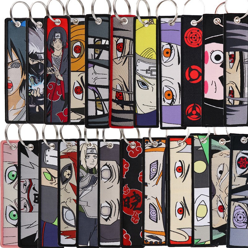 Women Accessories Sale - Anime Naruto Borduurwerk Sleutelhangers Coole Sleutelhangers