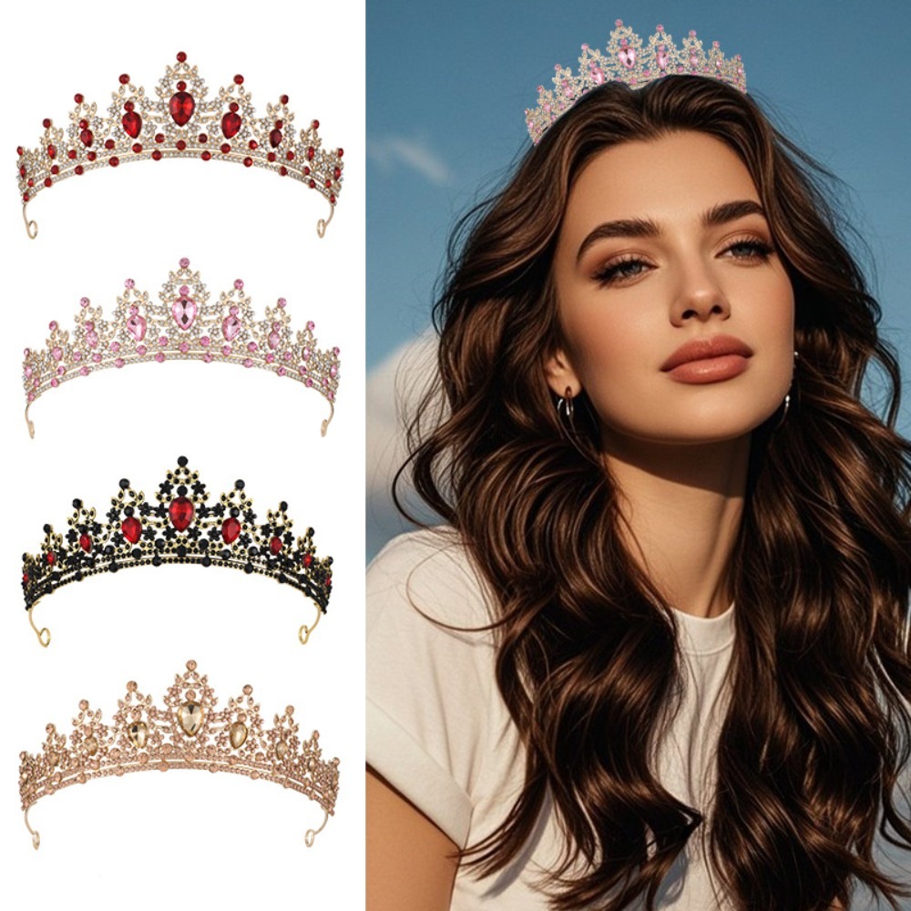 Women'S Hair Accessories Wedding - Vintage Leaf Vine verzilverde strass bruidskroon
