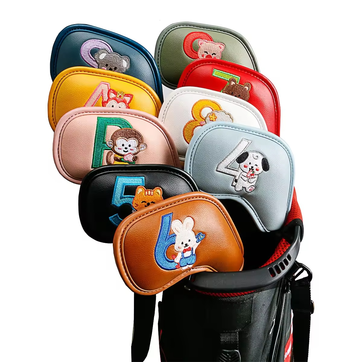 Women Accessories To Gift - 9 stuks schattige cartoon dieren golf