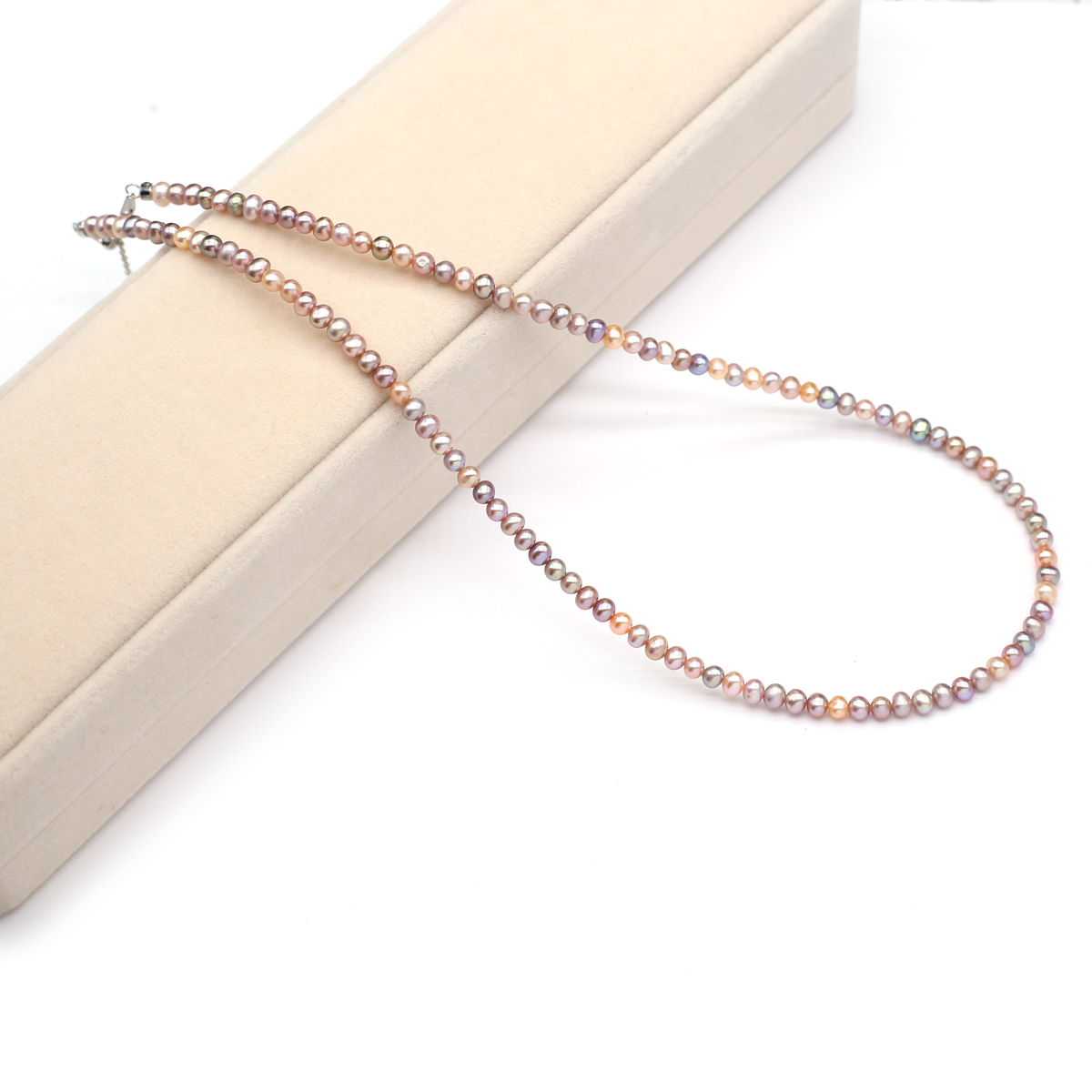 Women Accessories Jewelry - Echte Natuurlijke Zoetwaterparel Ketting 3-4mm Kleuren