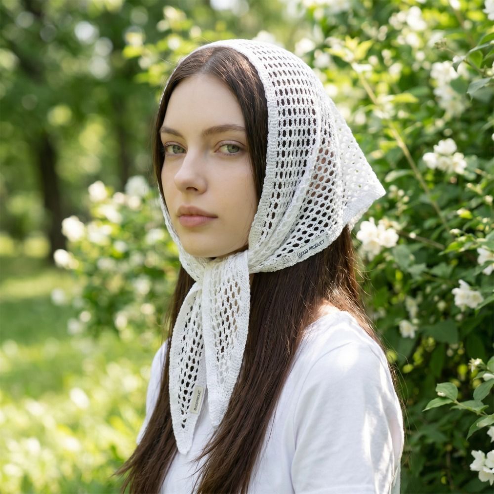 Elegante effenkleurige driehoe - Women'S Korean Accessories recensie en prijs