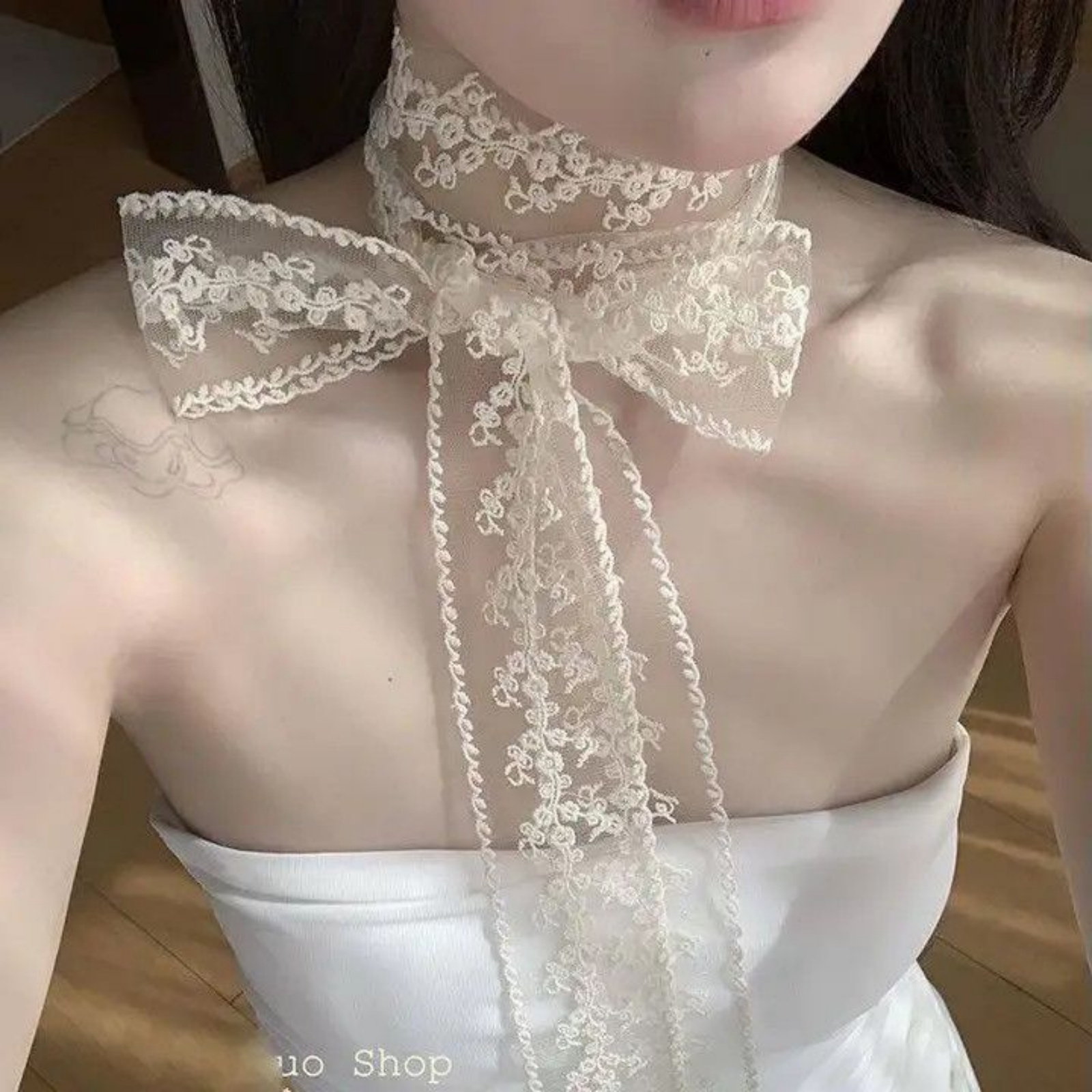Koreaanse Ins Witte Kanten Lin - Women'S Korean Accessories recensie en prijs