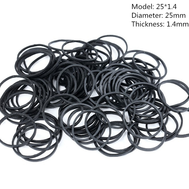 100 Stuks Zwarte Rubberen Band - Hair Band Elastic recensie en prijs