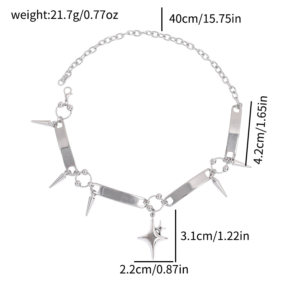 Punk Star Riveted Choker, Rock - Women'S Y2K Accessories recensie en prijs
