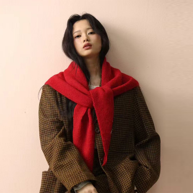 Koreaanse wol gebreide driehoe - Women'S Korean Accessories recensie en prijs