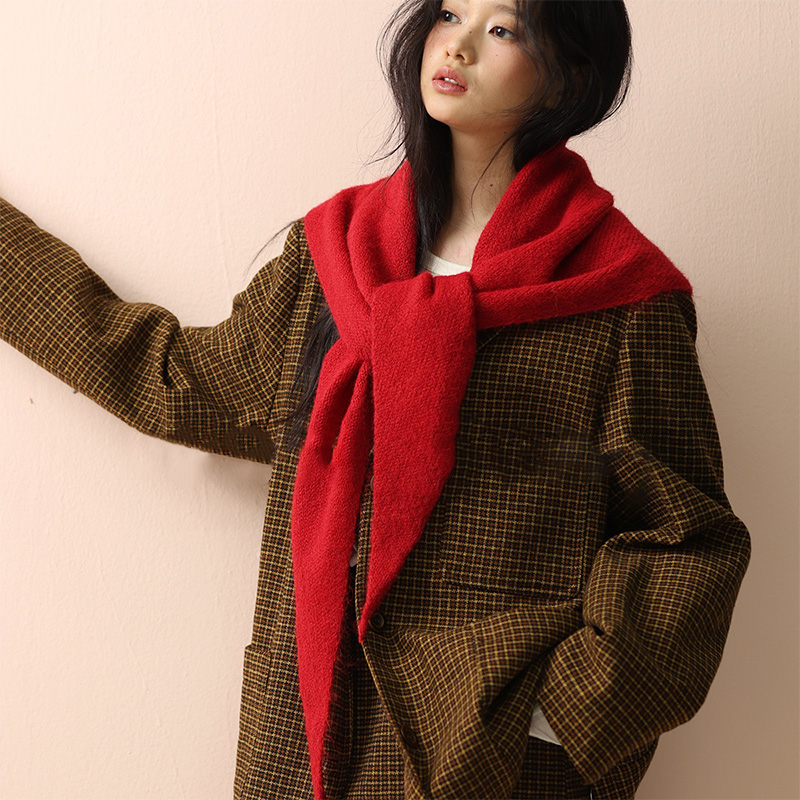 Koreaanse wol gebreide driehoe - Women'S Korean Accessories recensie en prijs
