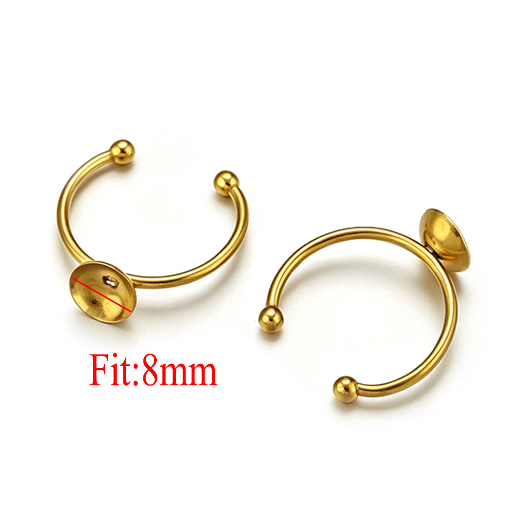 10 stuks roestvrijstalen ronde - Ring Set Adjustable recensie en prijs