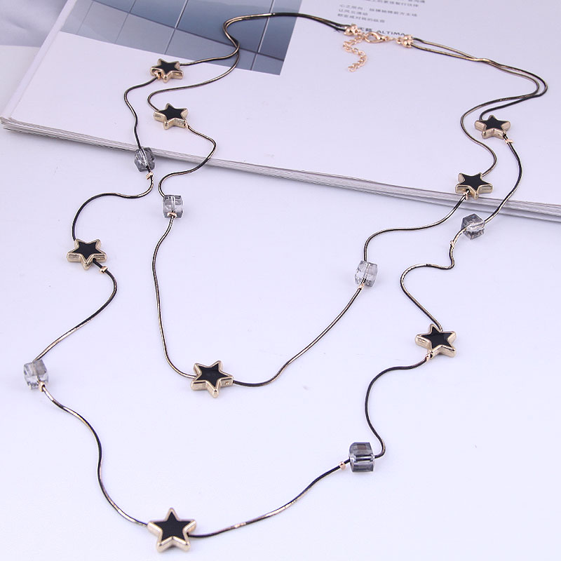 Multi lagen zwarte kralen kett - Women Jewelry Accessories For Black Dress recensie en prijs