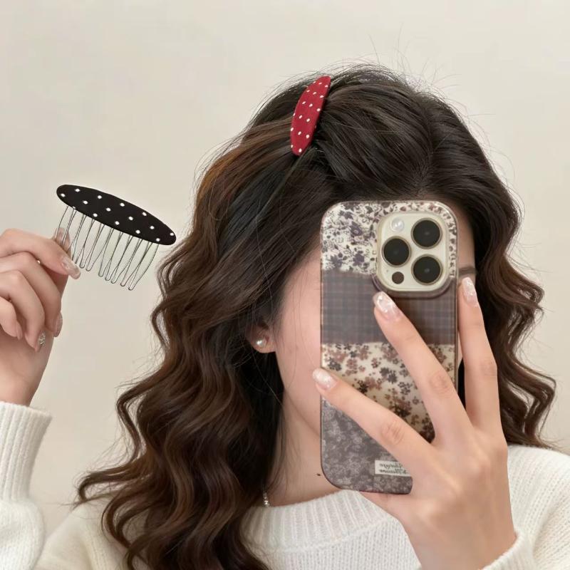 Hot Sale Polka Dot Haarkammen  - Women Accessories Sale recensie en prijs