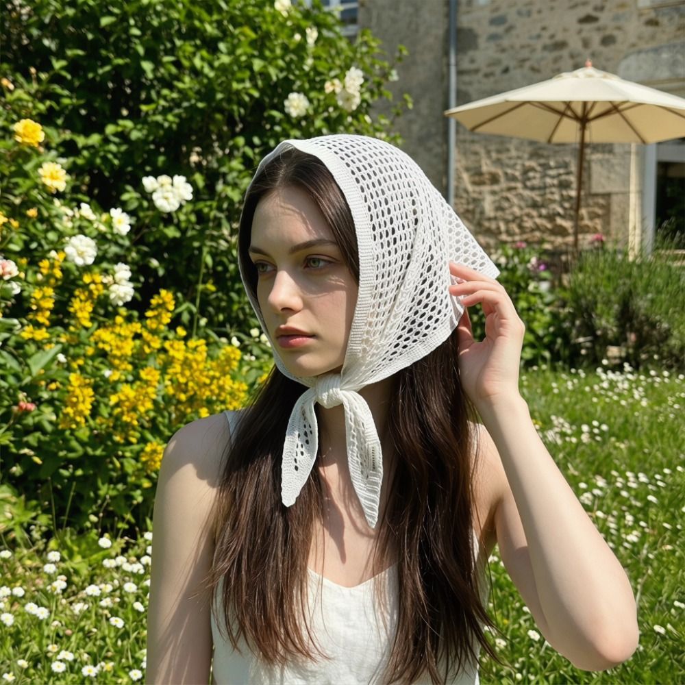 Effen kleur driehoekige sjaal  - Women'S Korean Accessories recensie en prijs