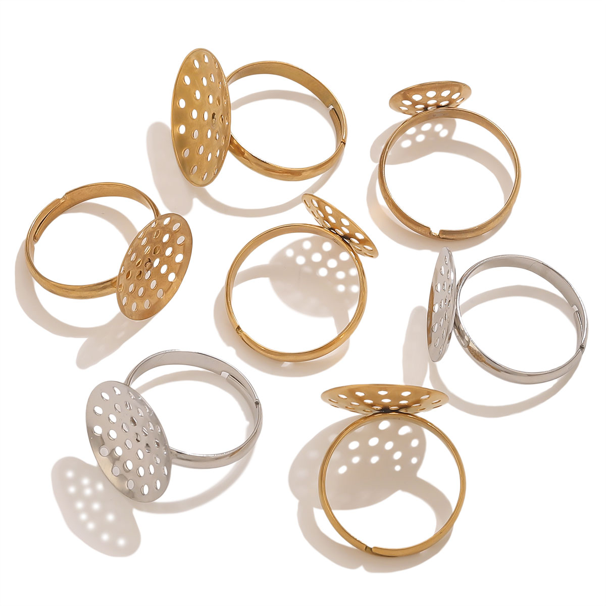 10 stks/partij Rvs Ring Basis  - Ring Set Adjustable recensie en prijs