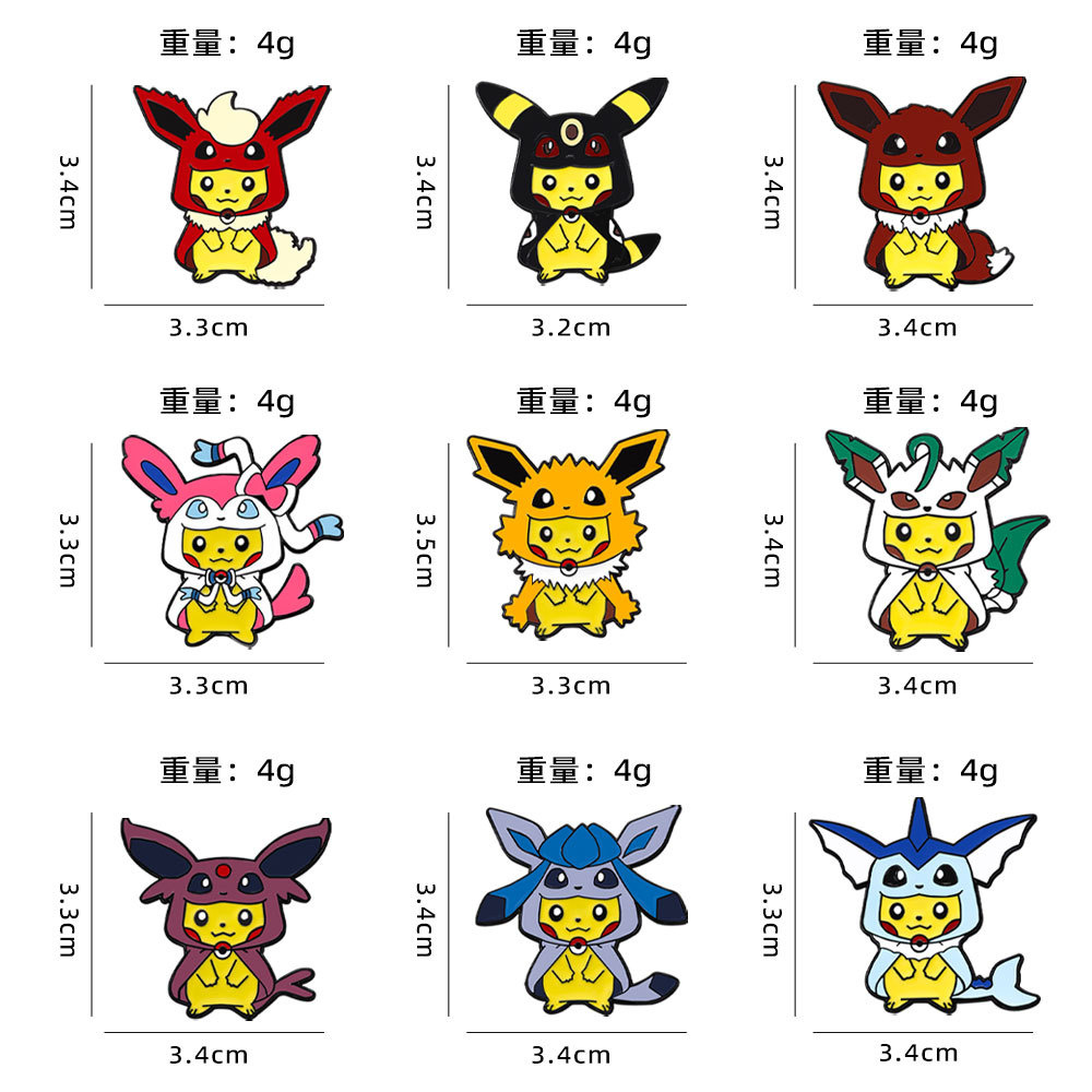 9 Stuks Anime Pokemon Reverssp - Women Accessories Sale recensie en prijs