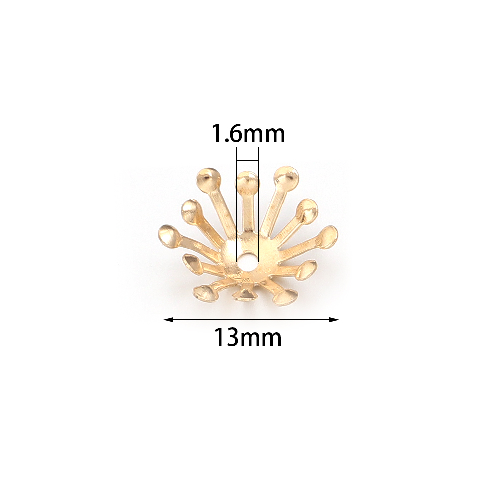 100 Stuks Diameter 13MM Goud K - Women Accessories In Wholesale recensie en prijs