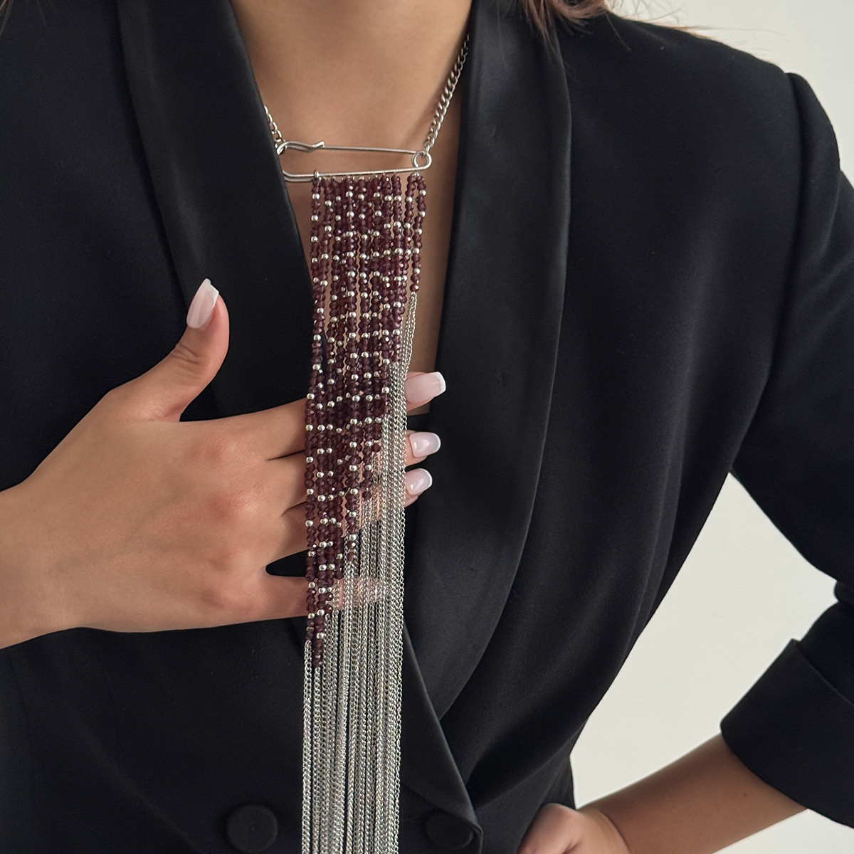 Zilverkleurige kwastjesketting - Women Accessories Jewelry recensie en prijs
