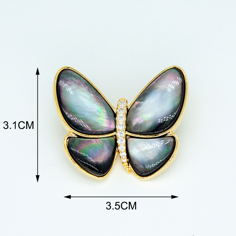 Natuurlijke Shell Vlinder Broc - Women Jewelry Accessories For Black Dress recensie en prijs