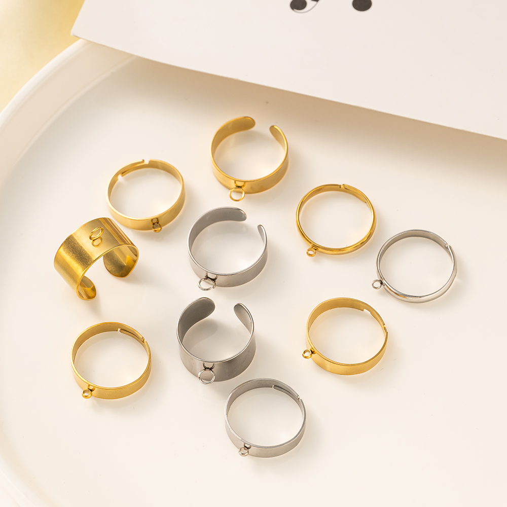 5 stks/partij Rvs Goud Kleur O - Ring Set Adjustable recensie en prijs