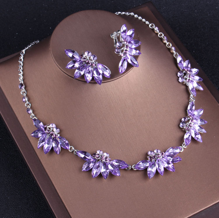 Noble Purple Crystal Bruids Si - Women Jewelry Accessories For Black Dress recensie en prijs
