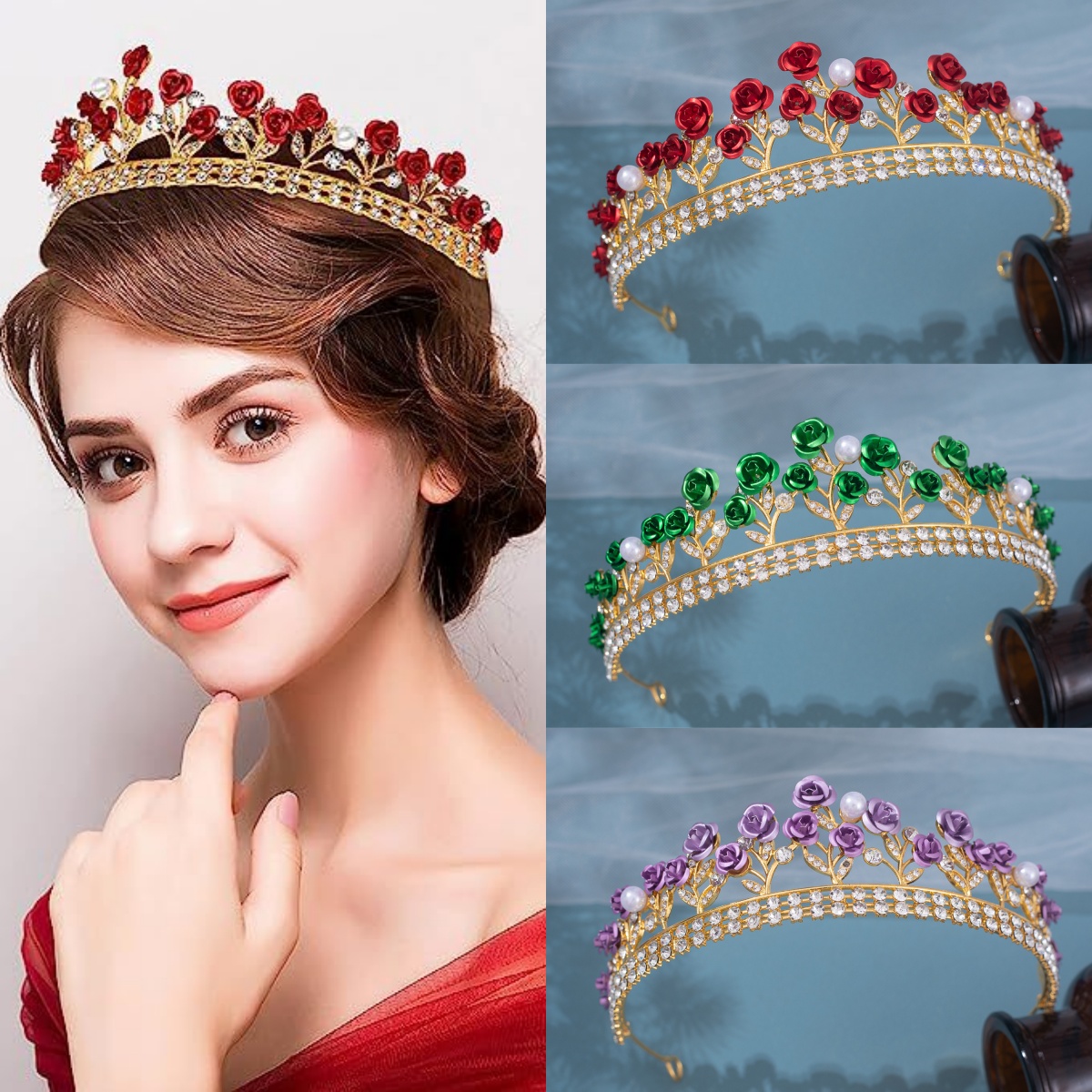 Barokke keramische bruidskroon - Women Accessories Jewelry recensie en prijs