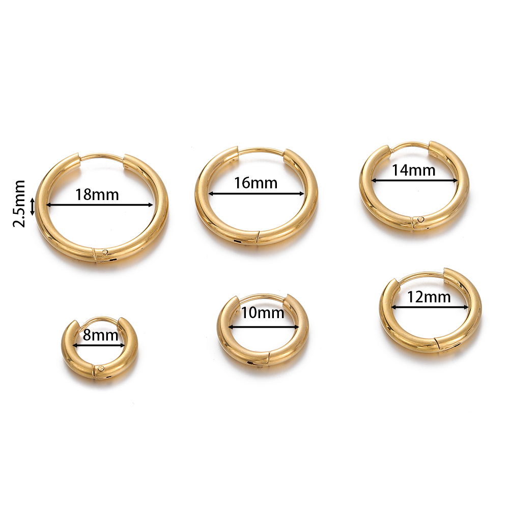 2 stuks 8/10/12/14/16/18mm Rvs - Women'S Y2K Accessories recensie en prijs