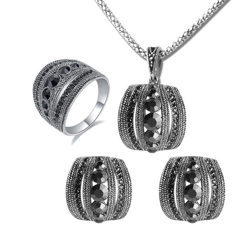 Maat 6-10 Vintage Zwarte Zirko - Women Jewelry Accessories For Black Dress recensie en prijs